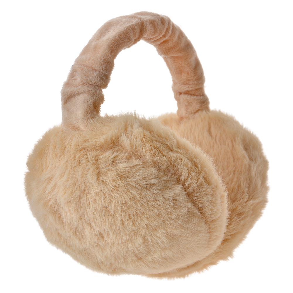 Oorwarmer kind beige
