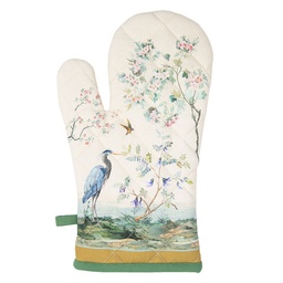 [BIP44] Oven Mitt Beige Green 18x30 cm