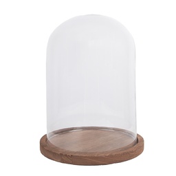 [6GL2166] Glass Cloche Transparent Ø 23x29 cm