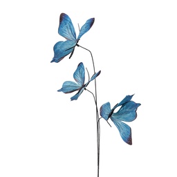 [50862] Decoratie tak met vlinders 10x10x65 cm