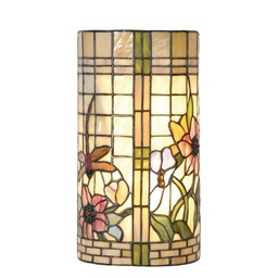 [5LL-8825] Applique Tiffany Beige, Verde 20x11x36 cm E14/max 2x40W