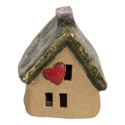 [6CE1780] Decoratie huisje 7x6x9 cm