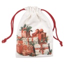 Sac cadeau Blanc Rouge 13x1x20 cm