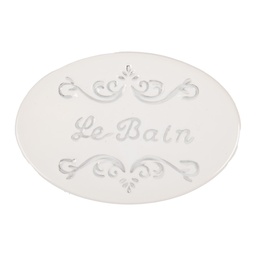 [6CE1995] Soap Dish White 13x9x3 cm