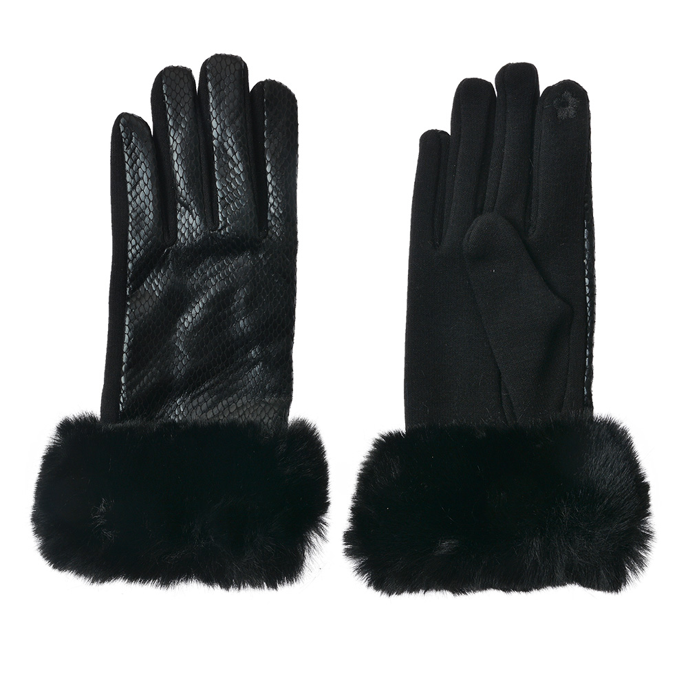 Winter Gloves Black 14x23 cm