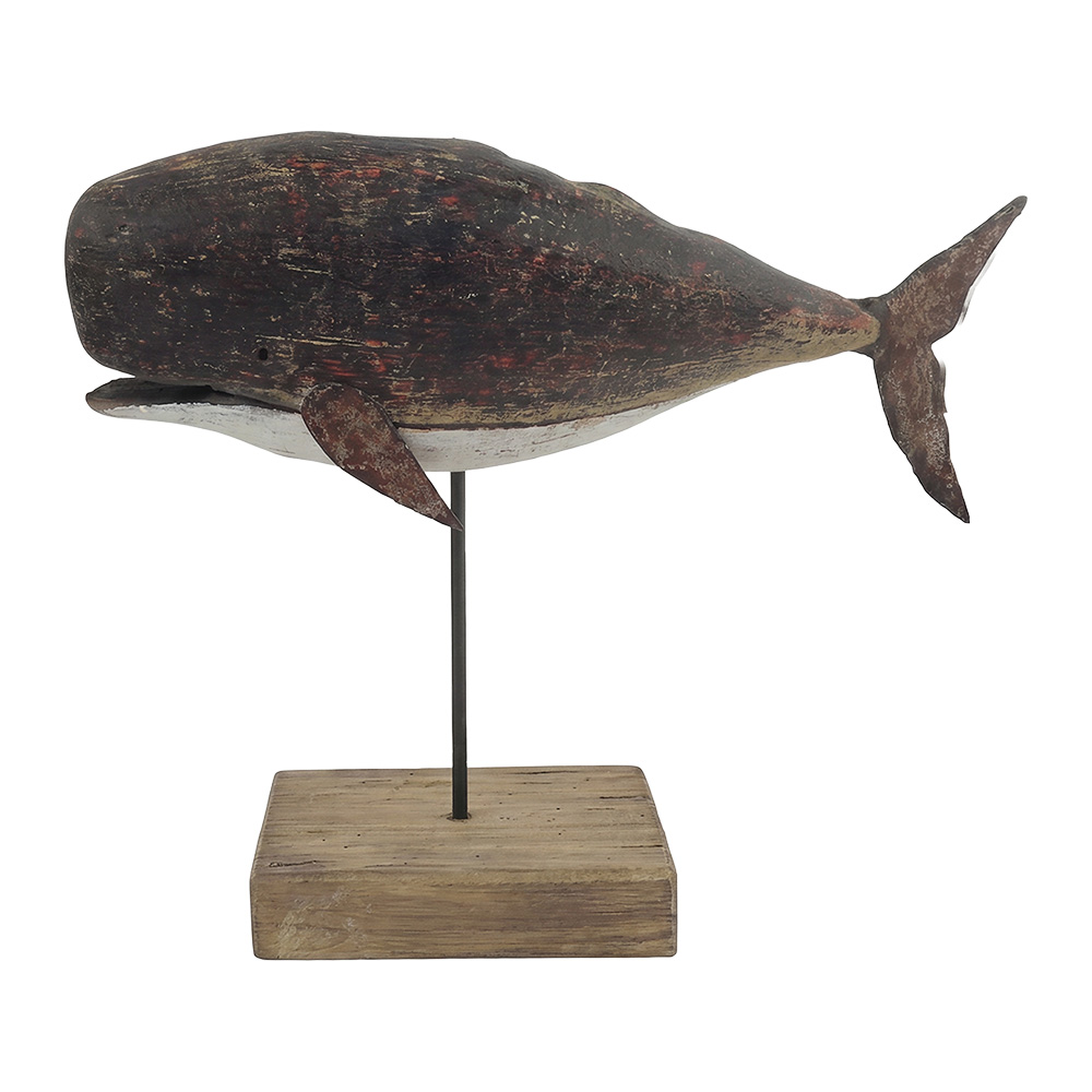 Decoratie walvis 27x8x21 cm