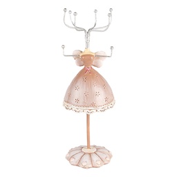 [65876] Jewelry Holder Beige Ø 7x19 cm