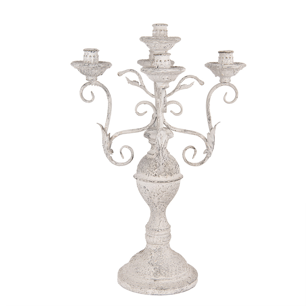 Candle Holder White Ø 29x58 cm