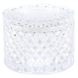 [6GL3391] Bonbonnière avec couvercle Transparent Ø 11x8 cm