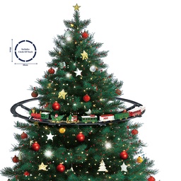 [66789] Dekoration Weihnachtsbaumzug Grün Rot Ø 88x15 cm