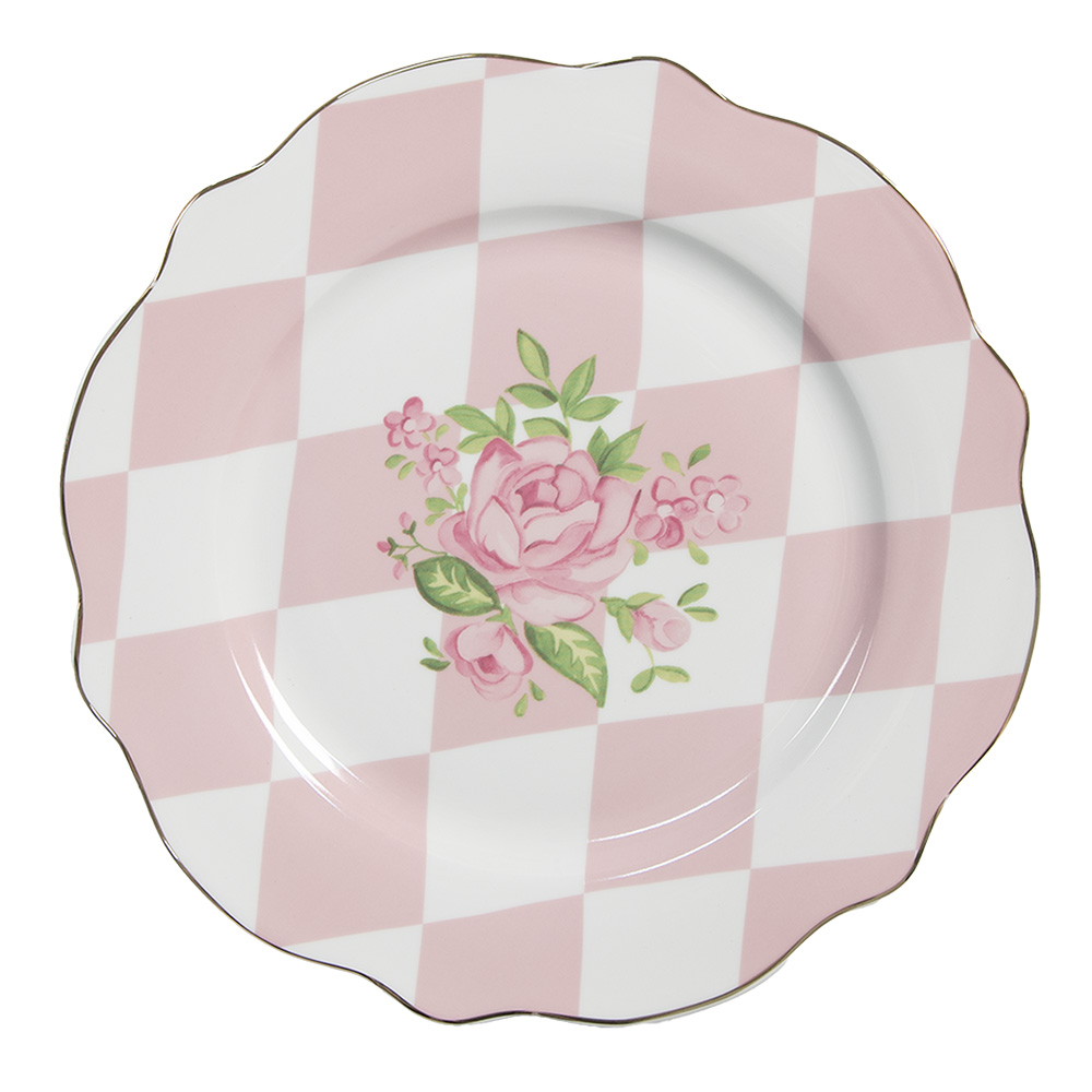 Crockery Breakfast Plates Pink Ø 20x2 cm
