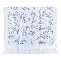 [CT043] Serviette d'invité Blanc Vert 40x66 cm