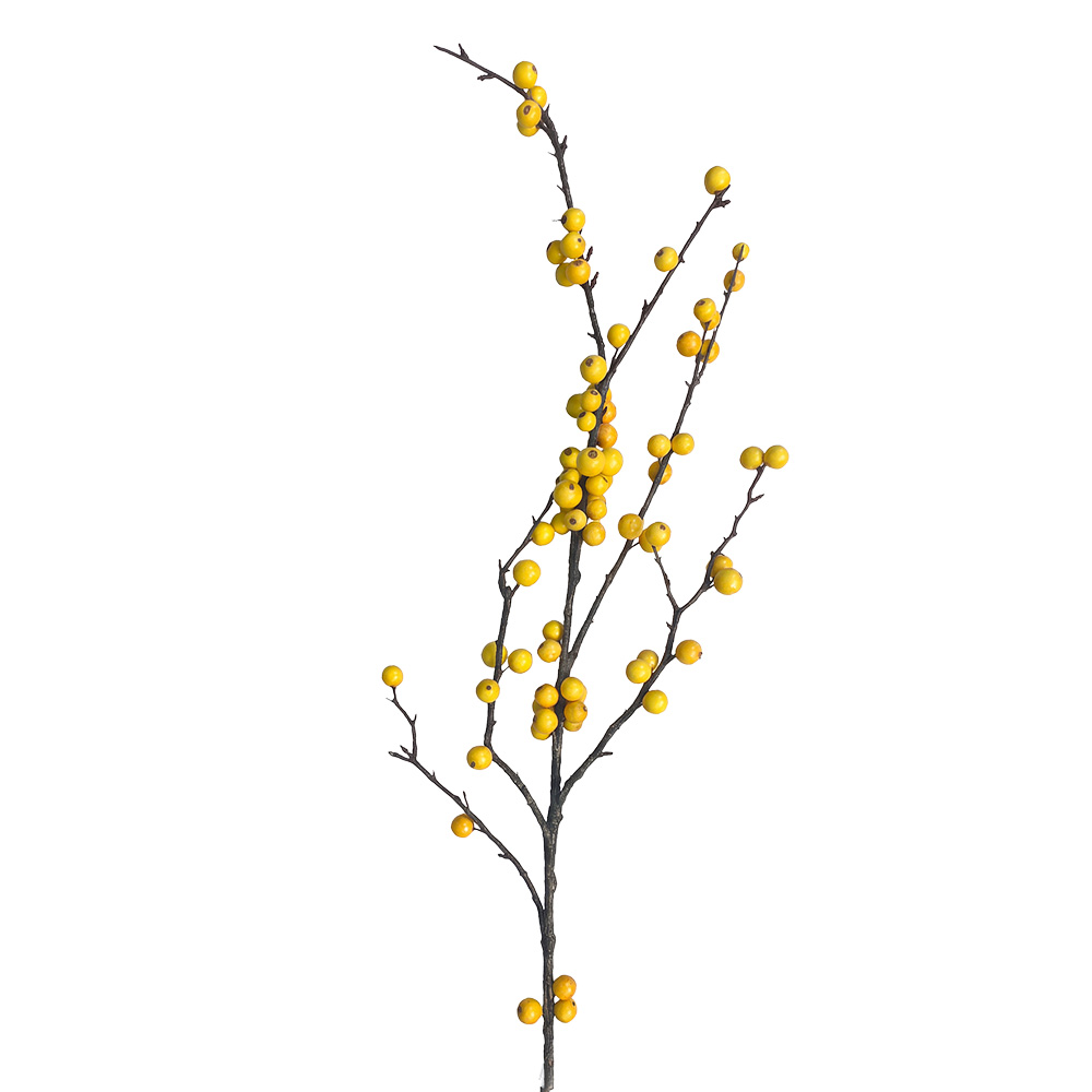 Rami Artificiali Decorativi Giallo 106 cm