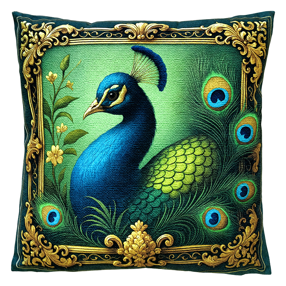 Cuscino imbottito Verde Blu 45x45x4 cm