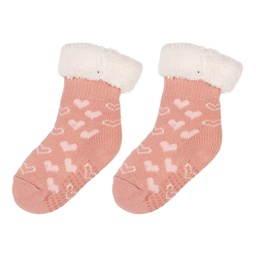 [JZSKC0009] Chaussettes pour enfants Rose Blanc  one size