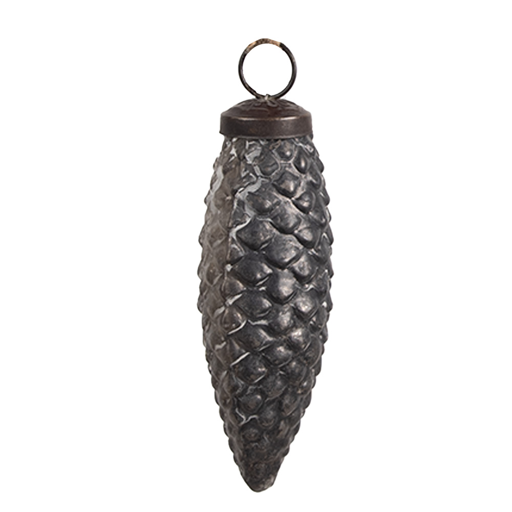 Boule de Noël Couleur argent Ø 5x11 cm
