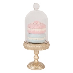 [6PR6009] Stolp met decoratie Ø 7x17 cm