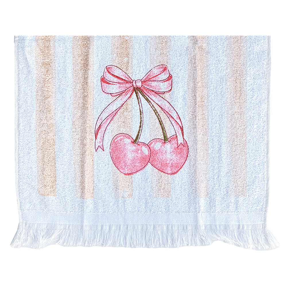 Serviette d'invité Blanc Rose 40x66 cm