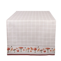 [AUL64] Runner da Tavola Beige Marrone 50x140 cm