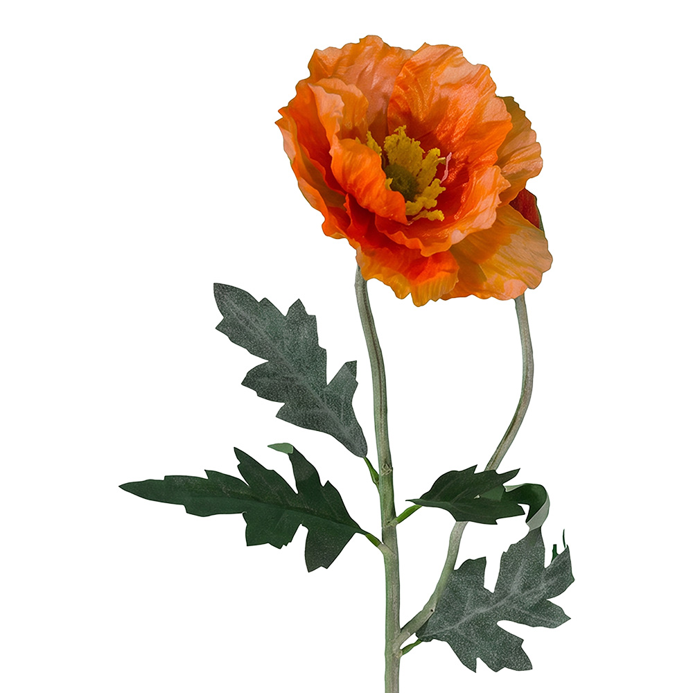 Decorative branch with flowers Orange Green