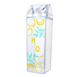 [65705] Drinking bottle Transparent Yellow 7x7x23 cm / 750 ml