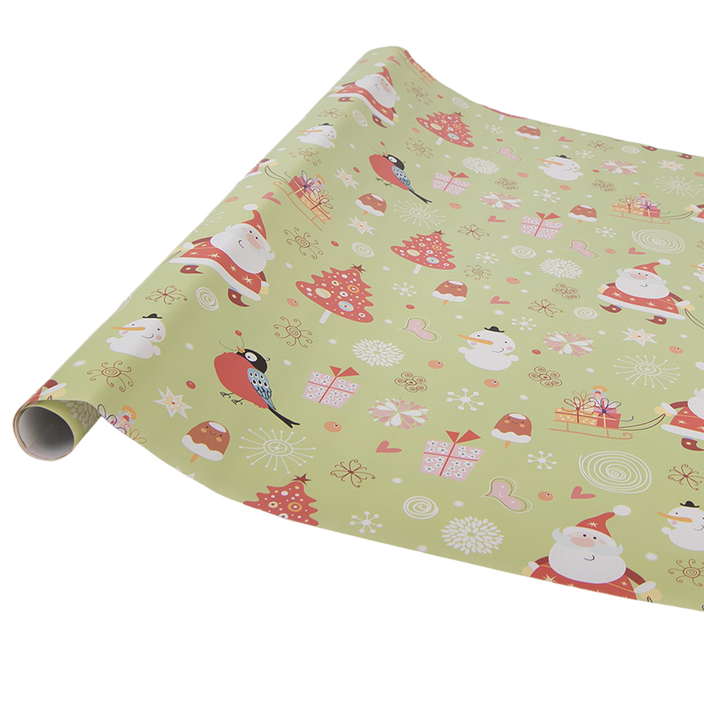 Carta regalo - rotolo (3) Verde Rosso 50x75 cm