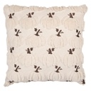 Kissen gefüllt Beige Braun 40x40x8 cm