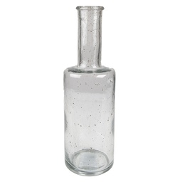 [6GL4271] Vase Verre Transparent Ø 11x34 cm