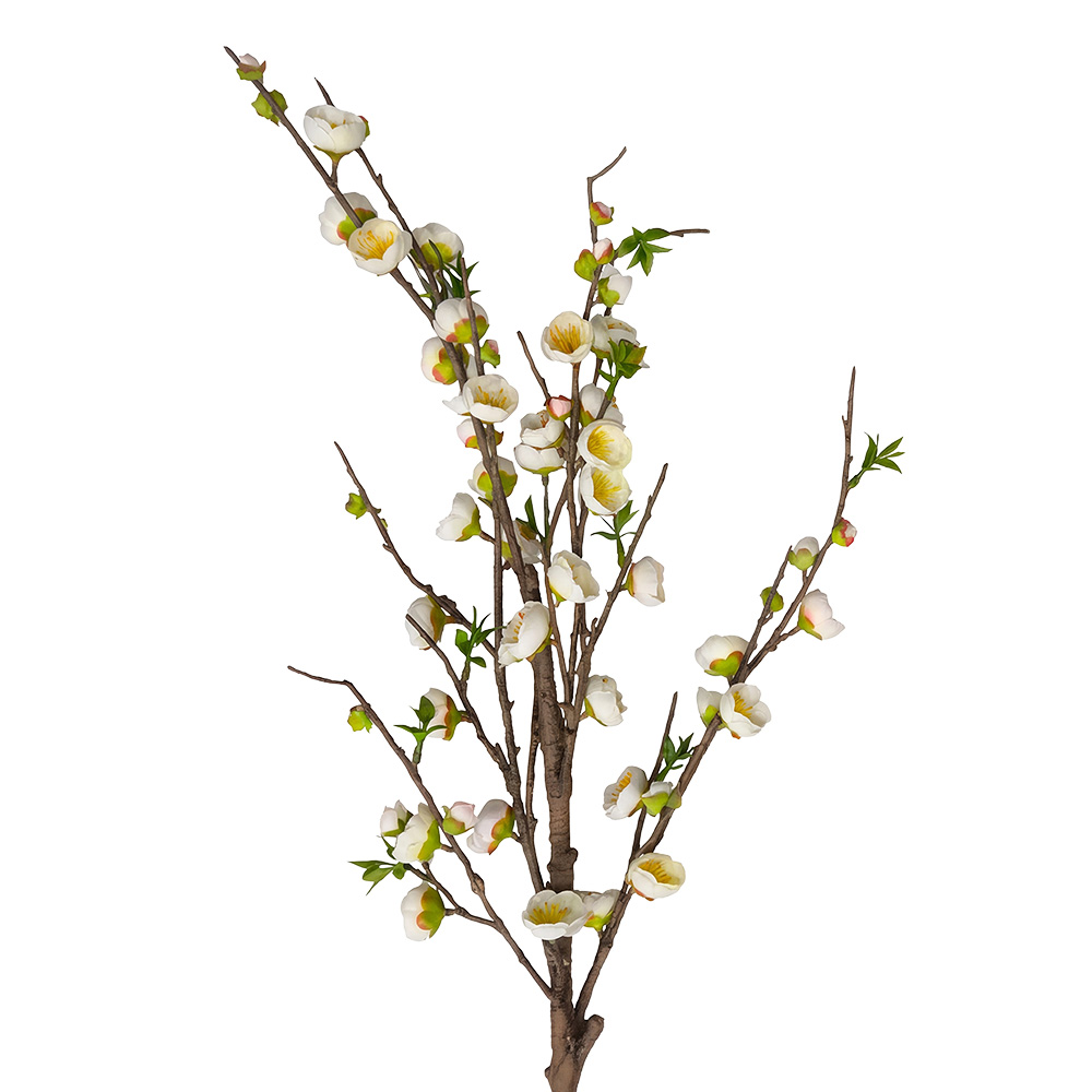 Decoratie tak met bloemen 88 cm