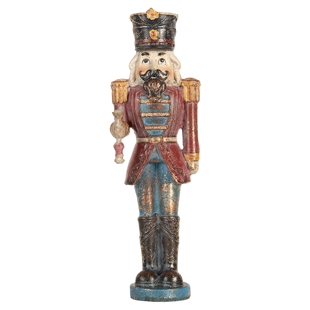 Christmas Decoration Nutcracker Red Blue 7x6x21 cm