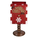 Letterbox Red Brown 27x22x51 cm