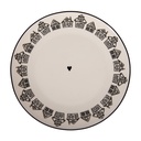 Teller Beige Braun Ø 20x2 cm