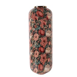 [66392] Decorative Vase Green Pink Ø 25x70 cm