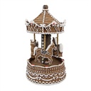 Musicbox Horse Brown, White Ø 12x22 cm