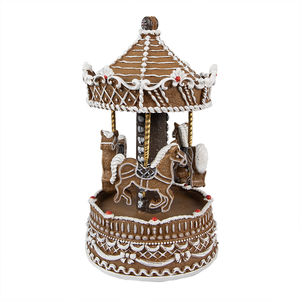 Spieldose Pferd Braun, Weiß Ø 12x22 cm