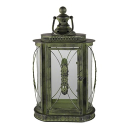 [6Y4590] Lanterne Vert 29x19x52 cm