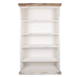 [5H0751W] Armoire ajustable Blanc 116x36x195 cm