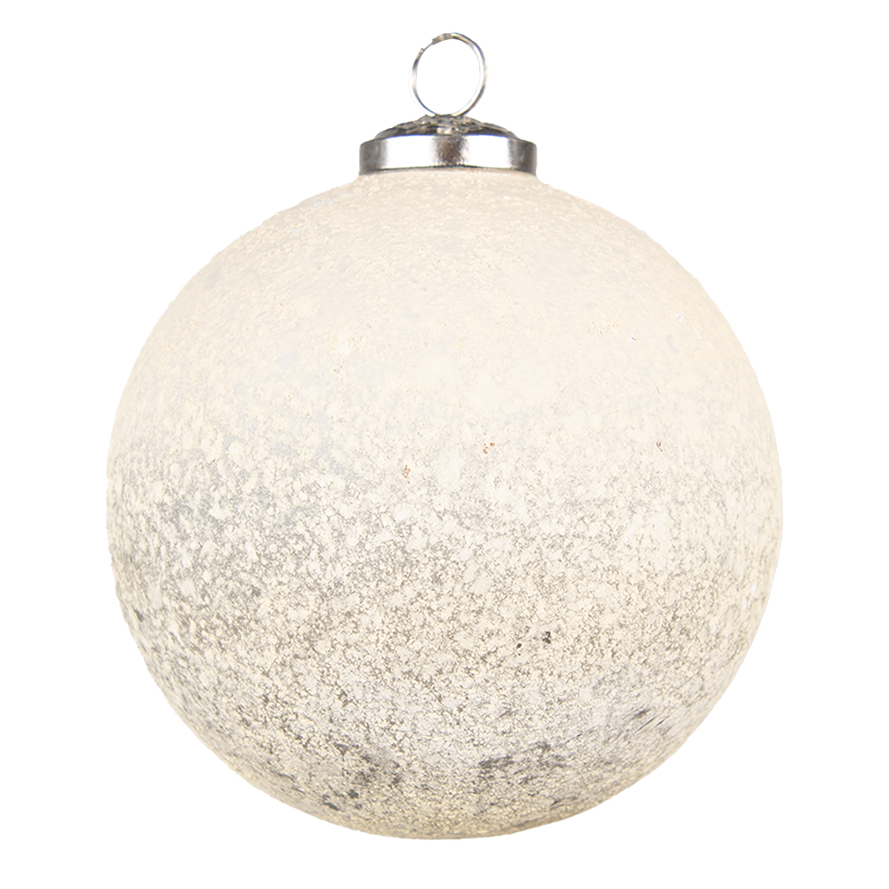 Weihnachtskugel Beige Ø 12x12 cm