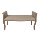 Sofa Brown Beige 113x44x60 cm