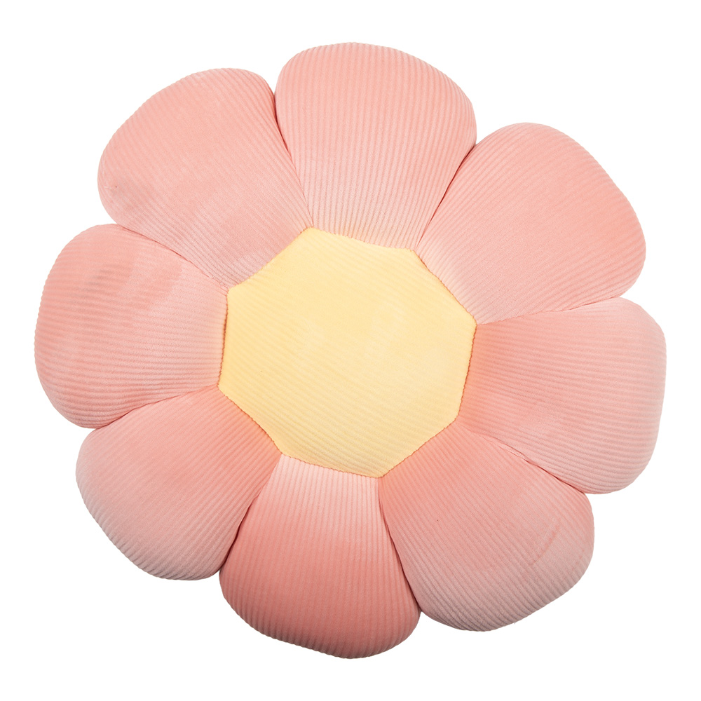 Throw Pillow Pink Yellow Ø 40x6 cm