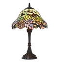 Wall Lamp Tiffany Green, Blue Ø 30x48 cm E27/max 1x60W