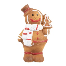 [6CE1774] Decoratie peperkoekpop 9x6x15 cm