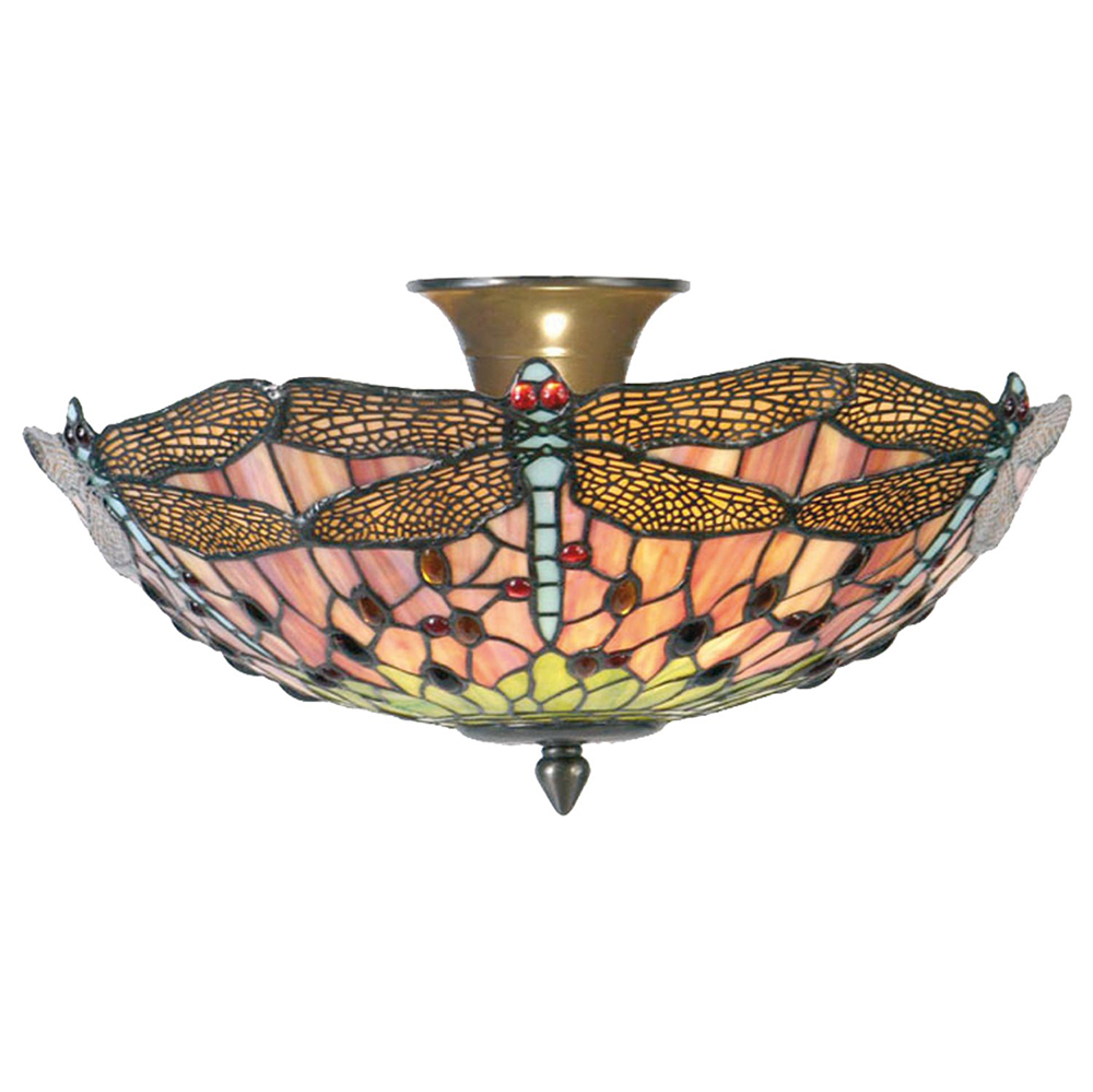Plafondlamp Tiffany Ø 40x23 cm E14/max 2x40W
