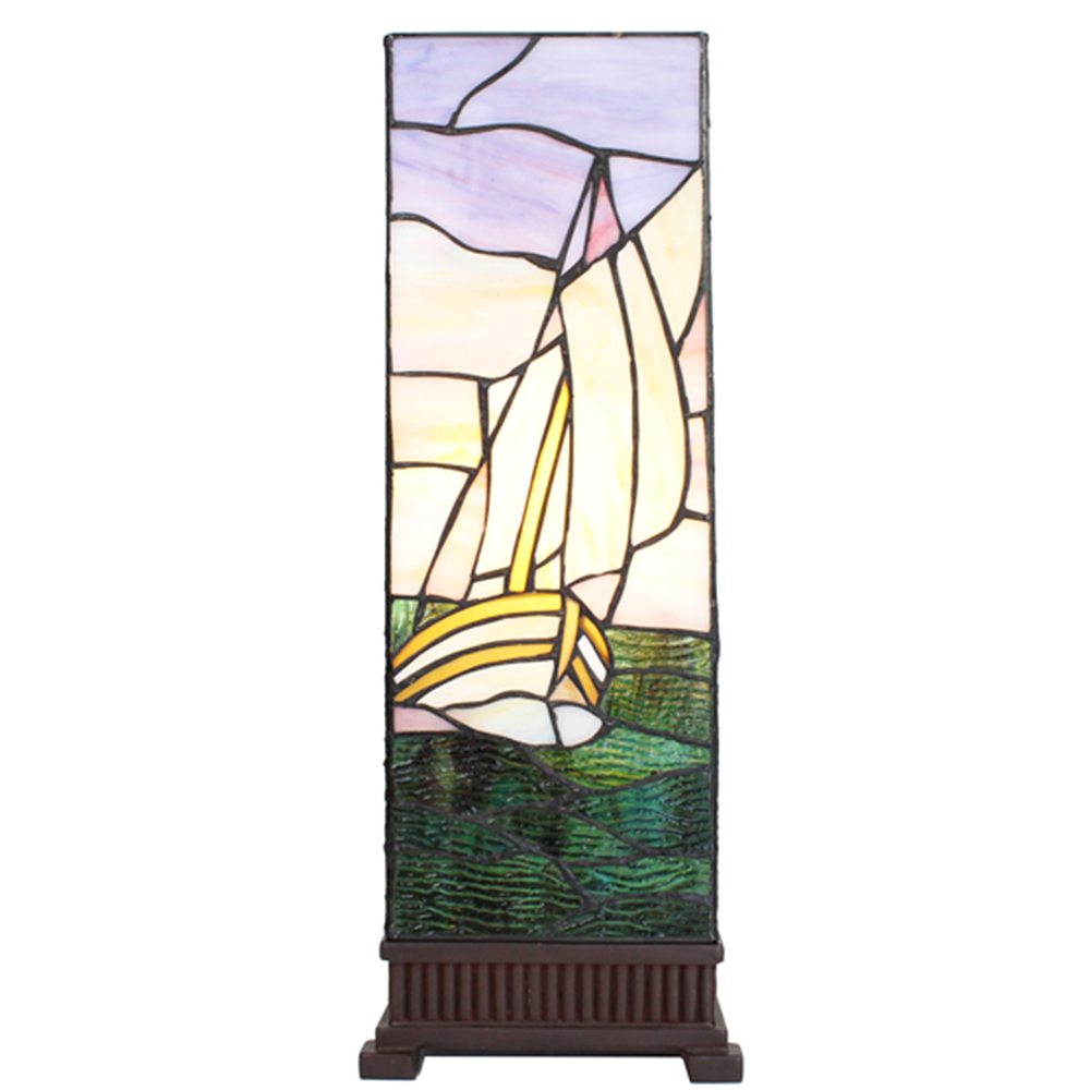 Tafellamp Tiffany 18x18x48 cm E14/max 1x40W