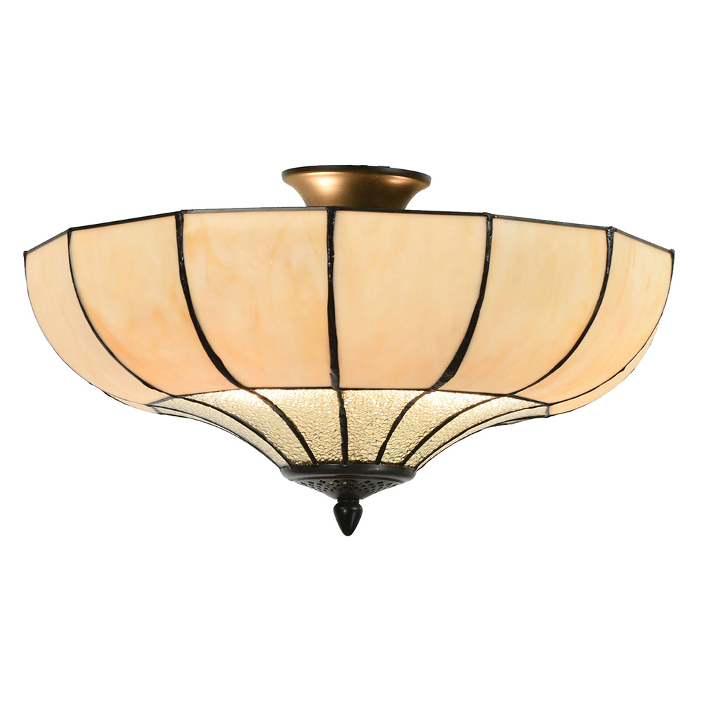 Plafondlamp Tiffany Ø 46x25 cm E27/max 2x60W