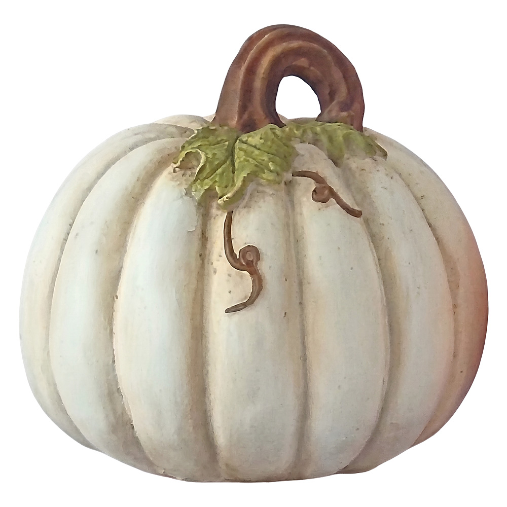 Decorazione Zucca Bianco Marrone Ø 22x22 cm