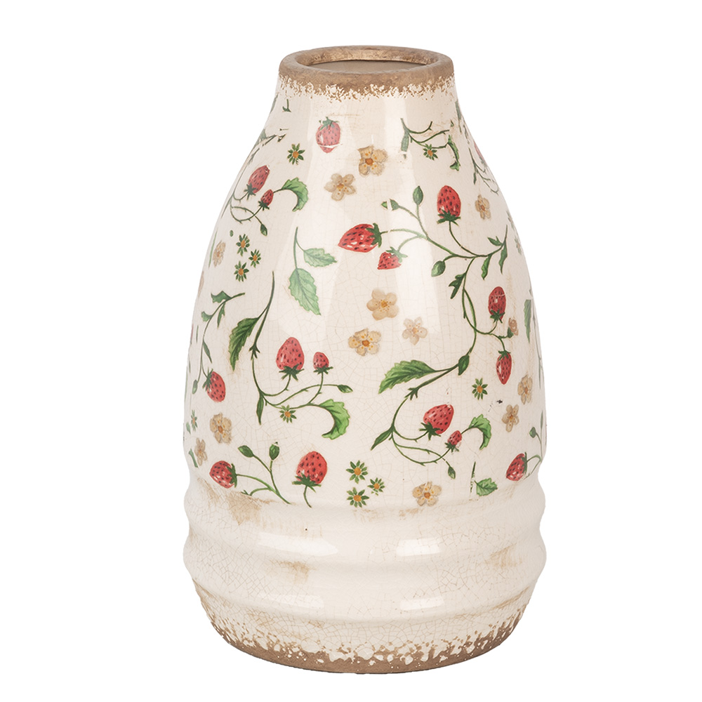 Vaso Beige Rosso Ø 21x32 cm
