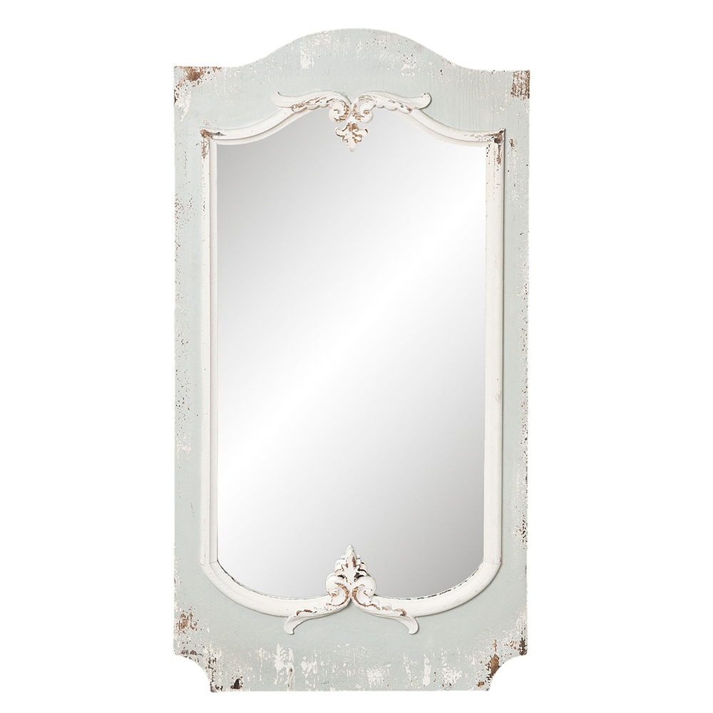 Specchio da Parete Grigio 56x5x110 cm