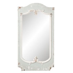 [52S118] Specchio da Parete Grigio 56x5x110 cm