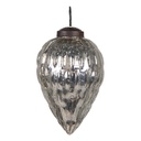 Boule de Noël Argent Ø 6x10 cm